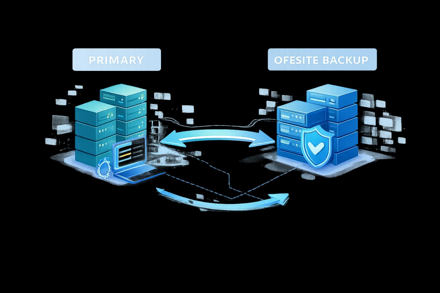 Backup replication architecture diagram