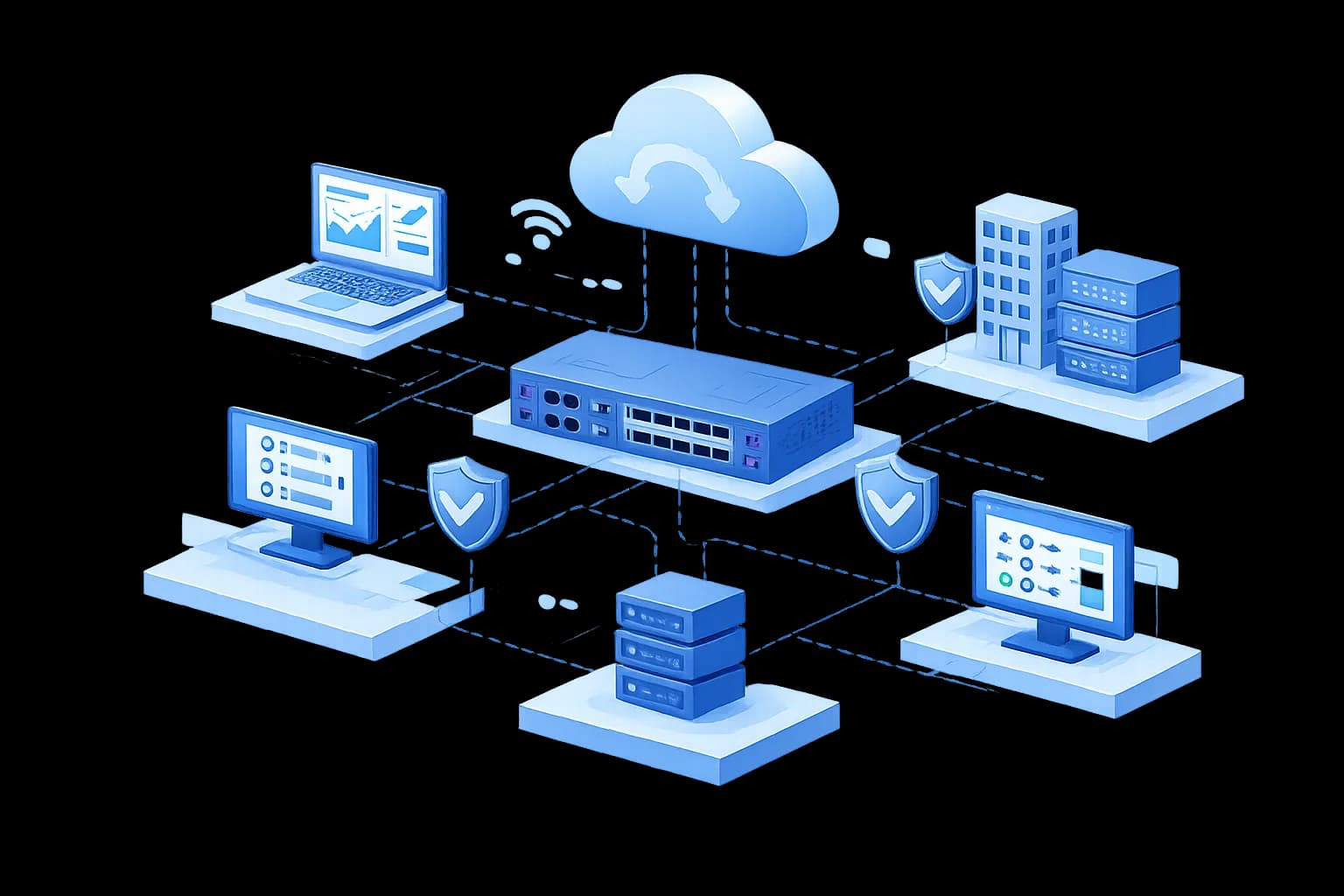 Core network architecture diagram